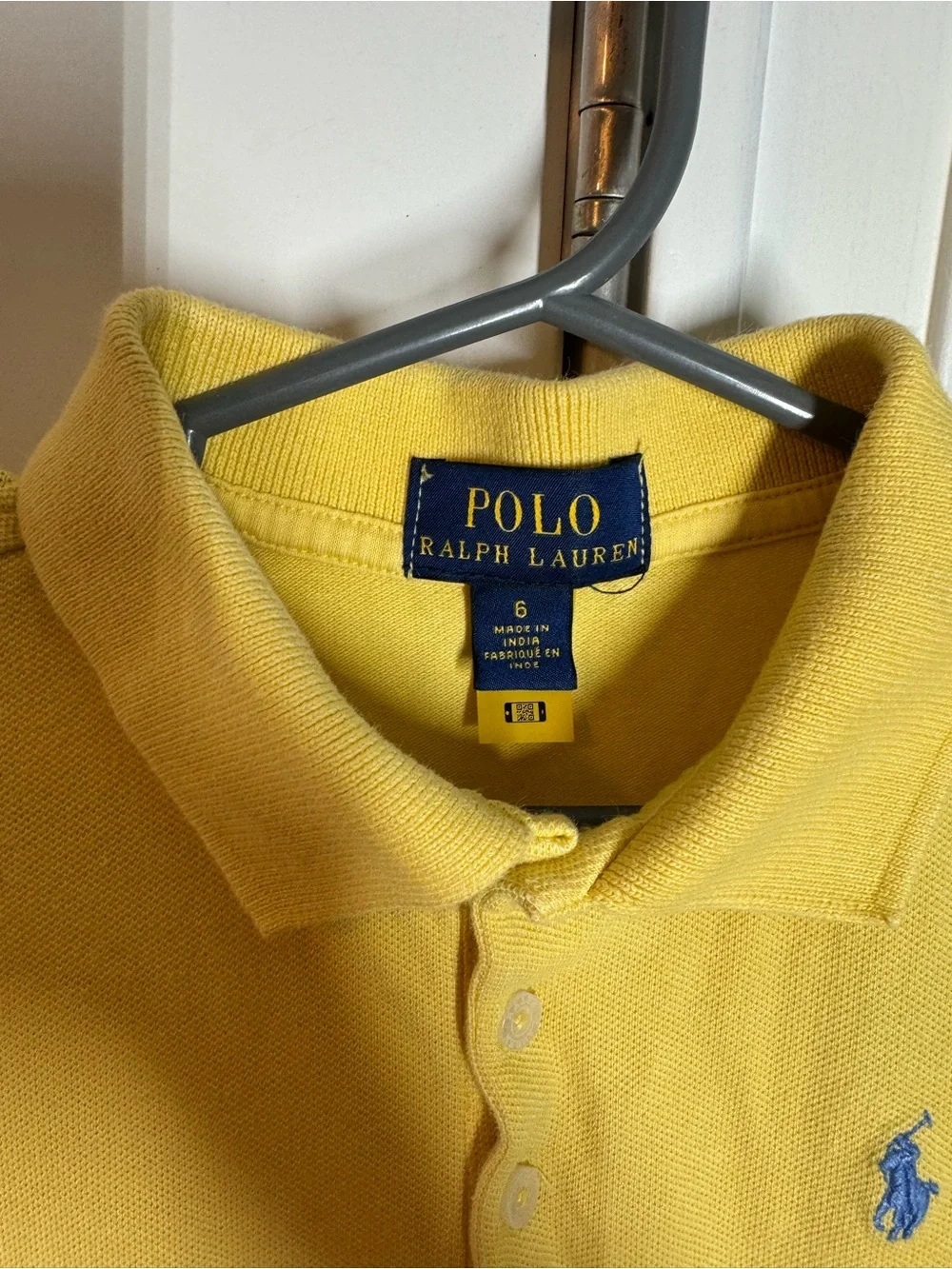 Polo Ralph Lauren girls polo dress yellow size 6